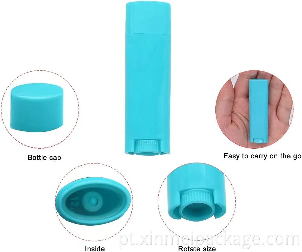 Empty Oval Lip Balm Tube